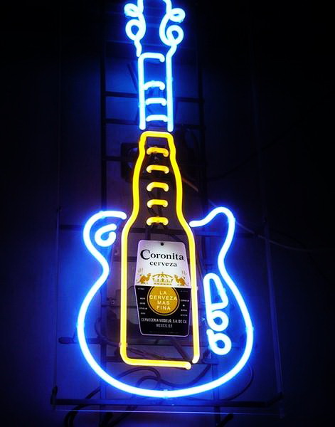 Corona Guitar Neon Sign